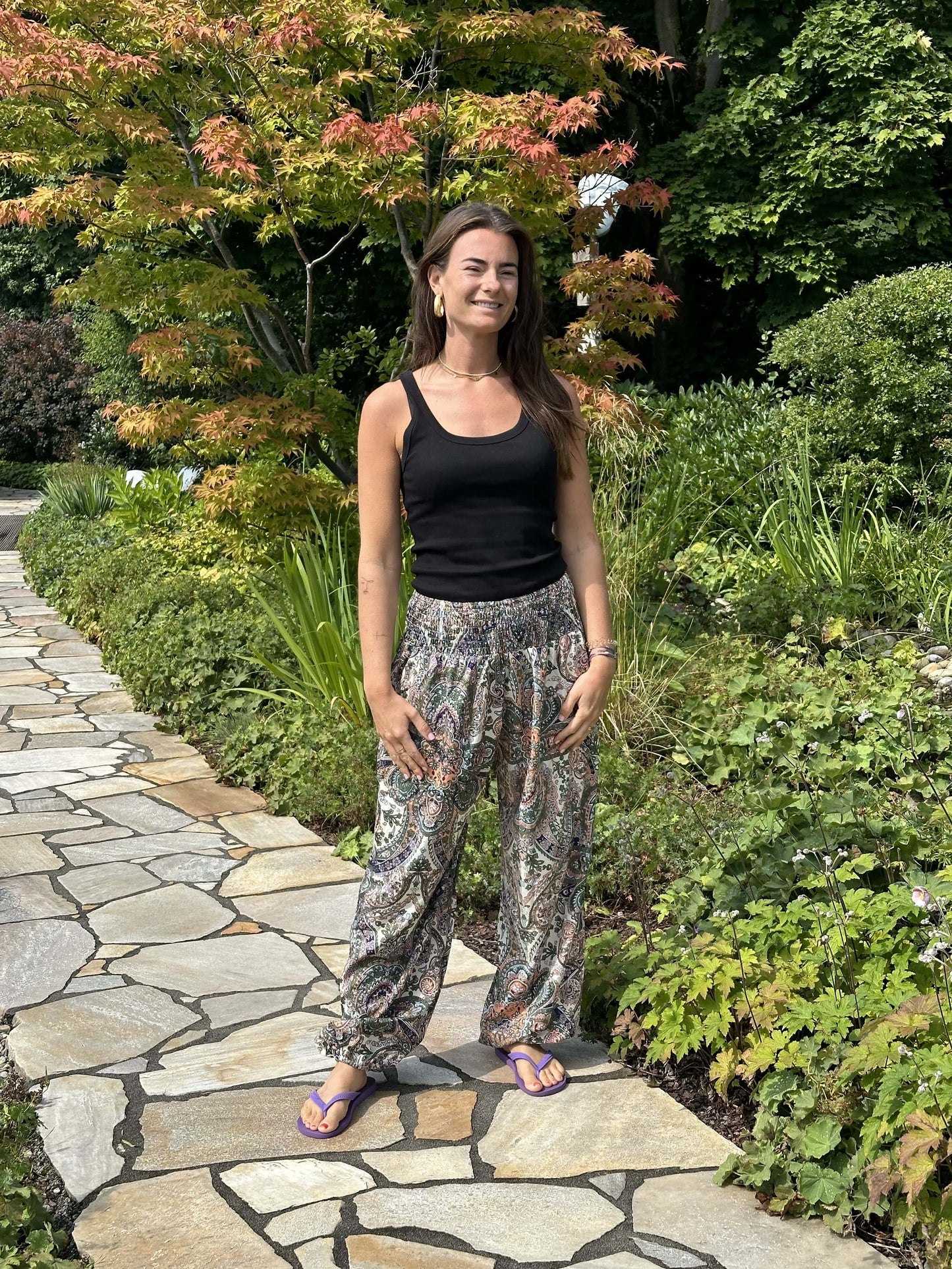 Bohemian Paisley Print Trousers