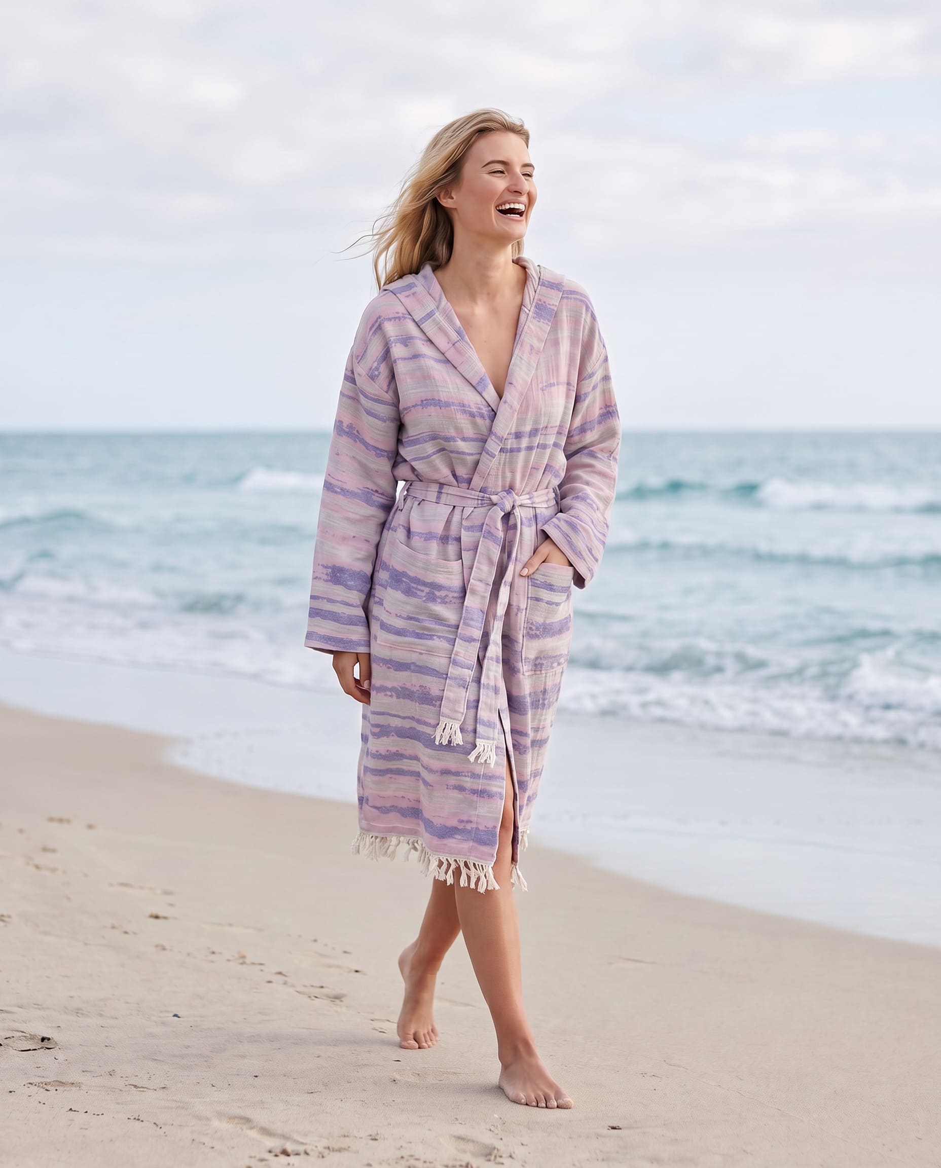 Hammam Bathrobe Lavender