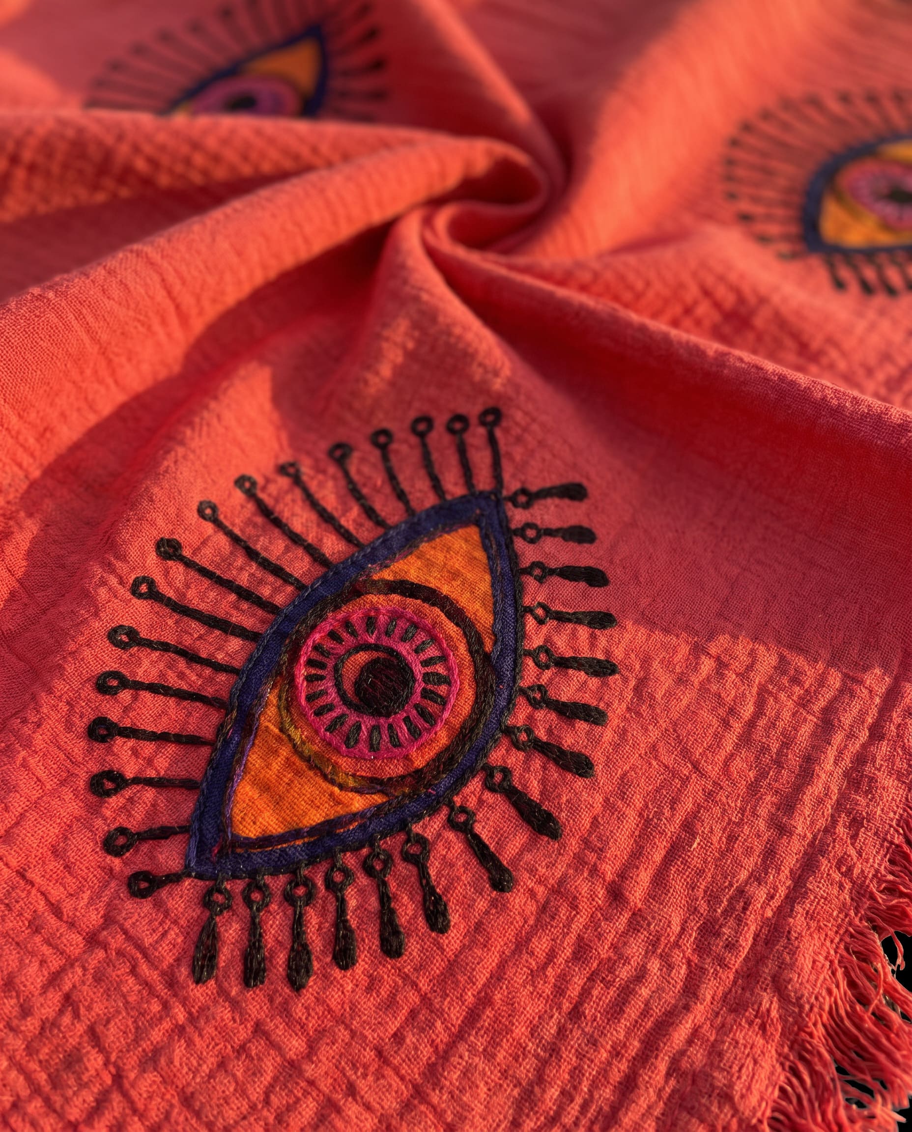 Hammam Towel Red Eye