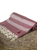 Hammam towel wave red 180x95cm