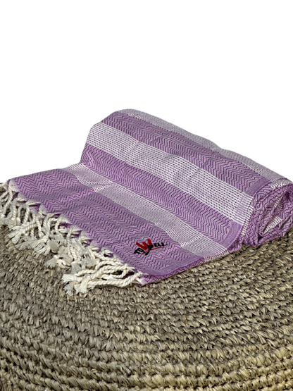 Hammam towel wave purple 180x95cm