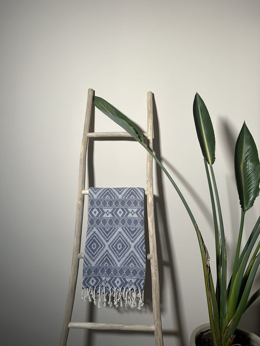 Hammam square blue 185x85cm